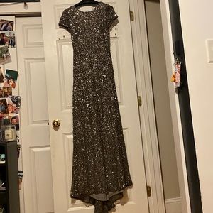Silver and Gray Sequin Dress